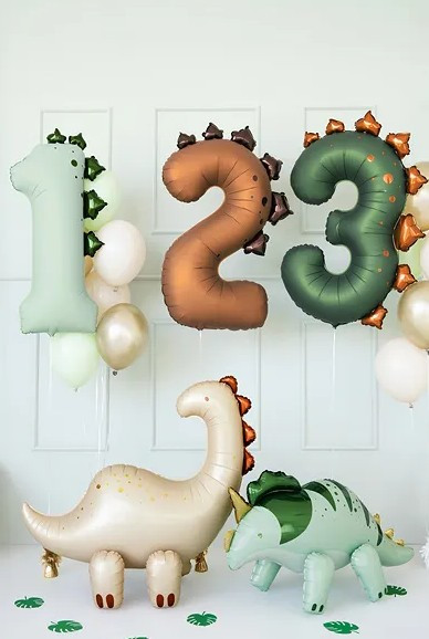 Balon foliowy Cyfra "1" Dinozaur 92cm FB315-1 PartyDeco